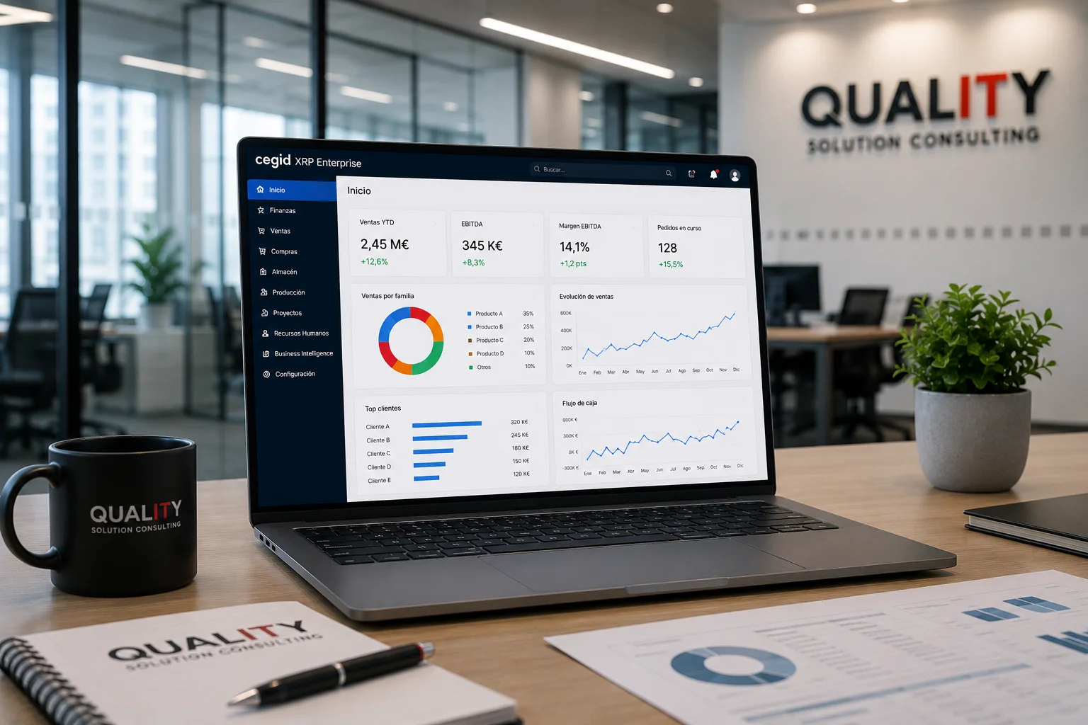 ERP cloud para empresas medianas con procesos integrados
