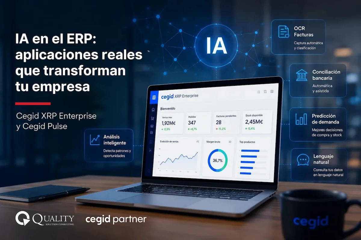 Inteligencia Artificial en ERP con Cegid XRP Enterprise y Cegid Pulse