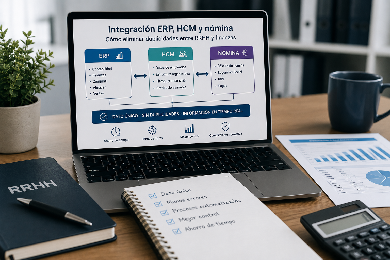 Integración ERP HCM y nómina con dato único